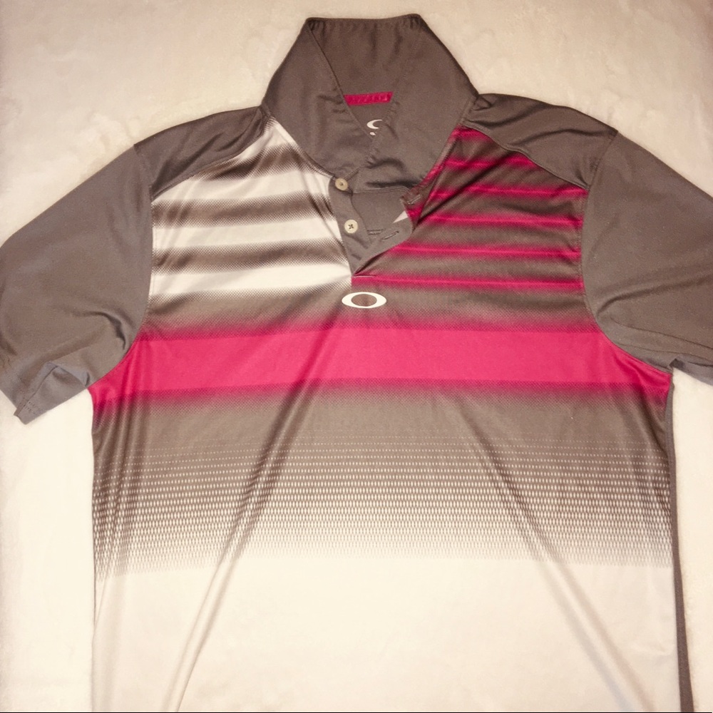 Oakley pink and grey golf shirt & Nike golf shirt